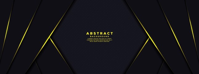 Abstract dark grey background with yellow light line