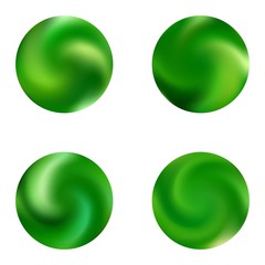 Collection with round modern backgrounds.