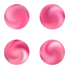 Collection with round gradient backgrounds.