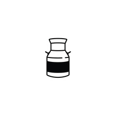 Milk bottle icon vector