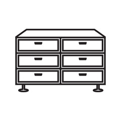 drawer icon design vector logo template EPS10