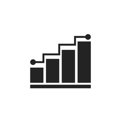 Graph Graphics Illustration Finance and investment Success will occur. Icons - vector