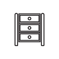 drawer icon design vector logo template EPS10