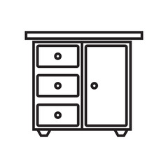 drawer icon design vector logo template EPS10