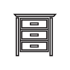 drawer icon design vector logo template EPS10