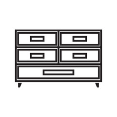 drawer icon design vector logo template EPS10
