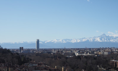 Aerial view of Turin