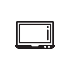 laptop icon design vector logo template EPS 10