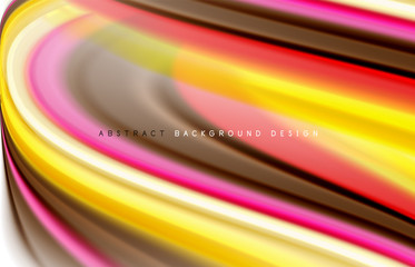 Abstract background - fluid color gradient waves, with dynamic motion line effect. Vector Illustration For Wallpaper, Banner, Background, Card, Book Illustration, landing page