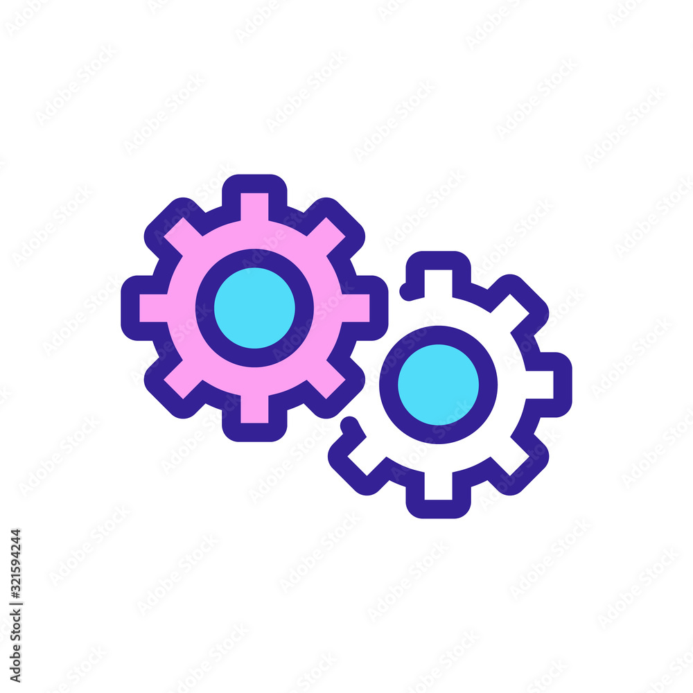Poster automation icon vector. thin line sign. isolated contour symbol illustration