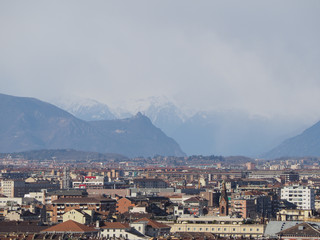 Aerial view of Turin