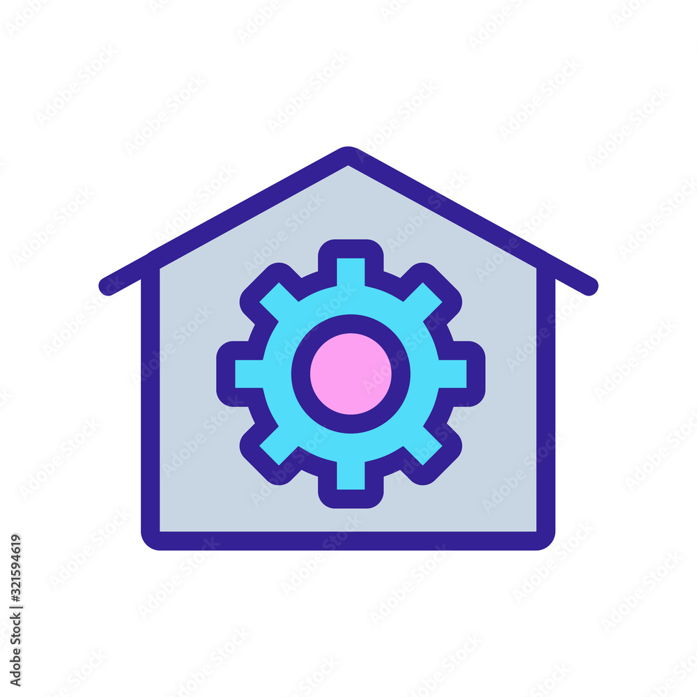 Poster automation icon vector. thin line sign. isolated contour symbol illustration