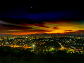 Fototapeta premium The time of human and natural light are meeting