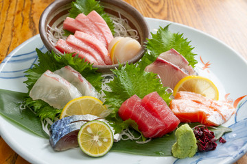 刺身の盛り合わせ