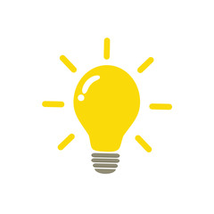 The light bulb is full of ideas And creative thinking, analytical thinking for processing. Light bulb icon vector. ideas symbol illustration.