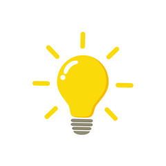 The light bulb is full of ideas And creative thinking, analytical thinking for processing. Light bulb icon vector. ideas symbol illustration.