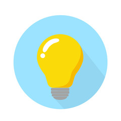 The light bulb is full of ideas And creative thinking, analytical thinking for processing. Light bulb icon vector. ideas symbol illustration.