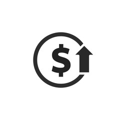 The value of money rising and decreasing, for mobile concepts and web designs Business, simple icon stable, symbols,rise and fall of the dollar rate,dollar exchange rate,flat sign,illustration vector