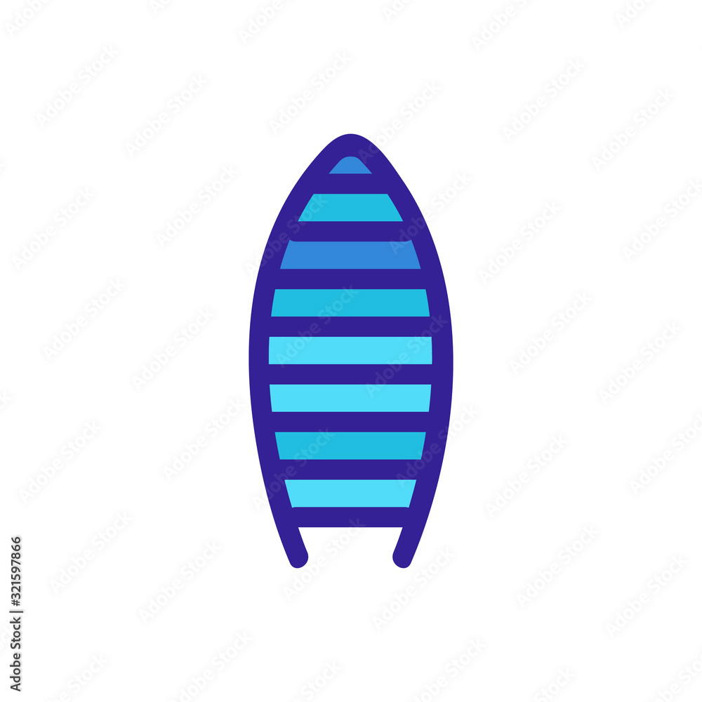 Poster building icon vector. thin line sign. isolated contour symbol illustration