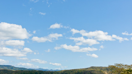 青い空と白い雲