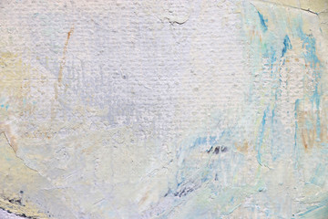 Abstract art background. Oil on canvas. Rough brushstrokes of paint.