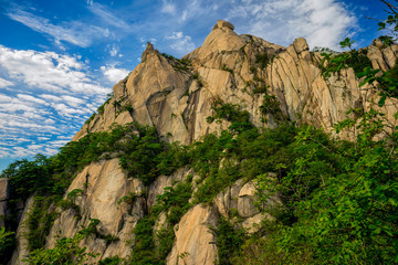 Beautiful Mountains and Cultural Sites in South Korea's Bukhansan National Park