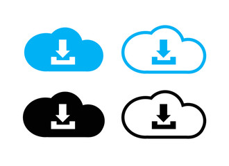 Image icon - vector Loading download and upload