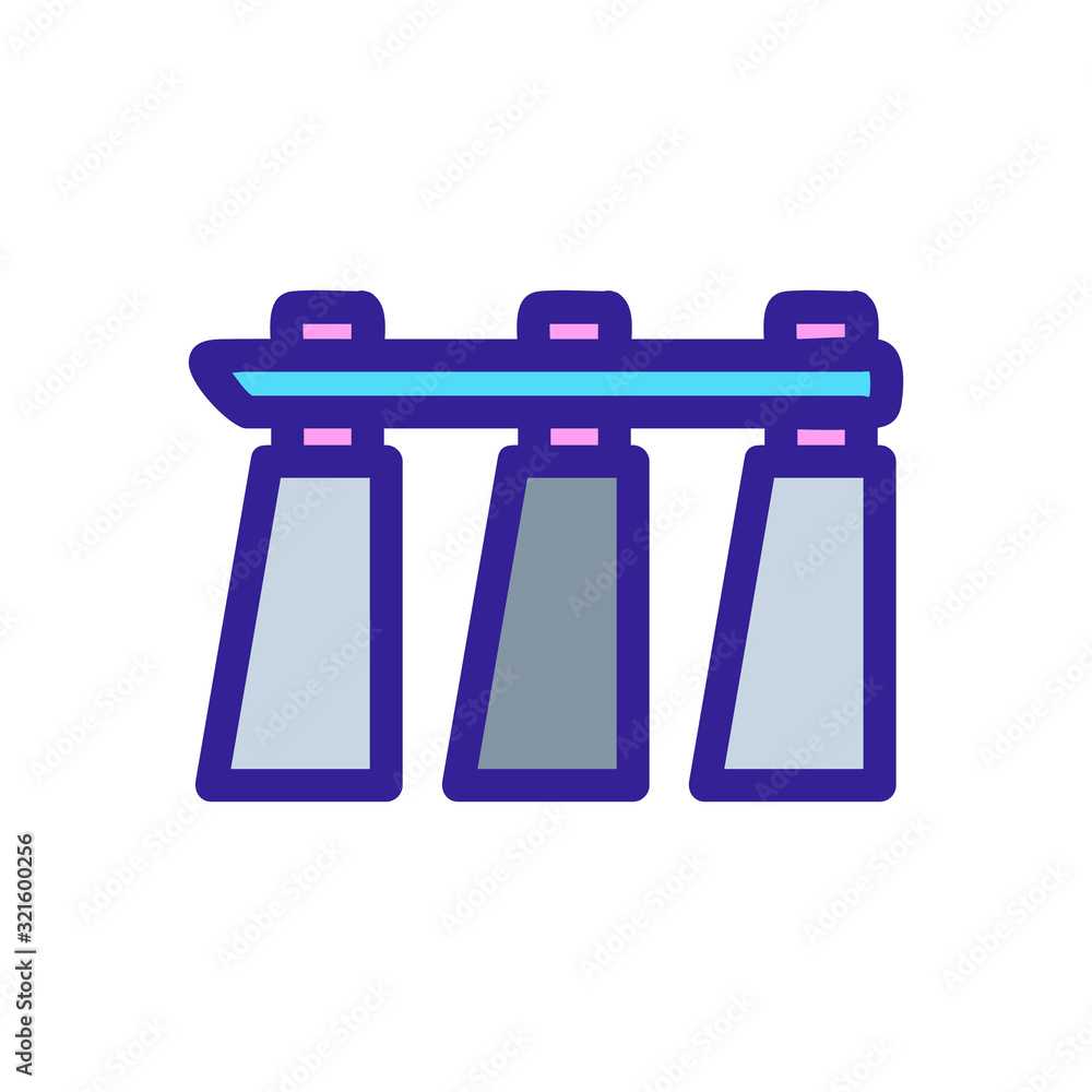 Poster building icon vector. thin line sign. isolated contour symbol illustration