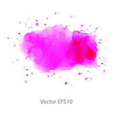 Pink watercolor background. vector background
