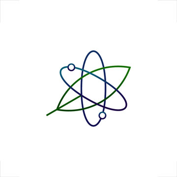 leaf logo science design 