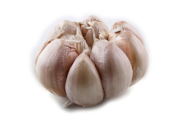 Garlic isolated on white