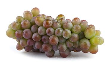 Bicolor grape isolated on white