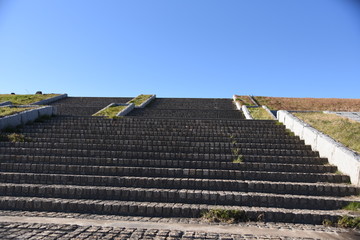 堤防の階段