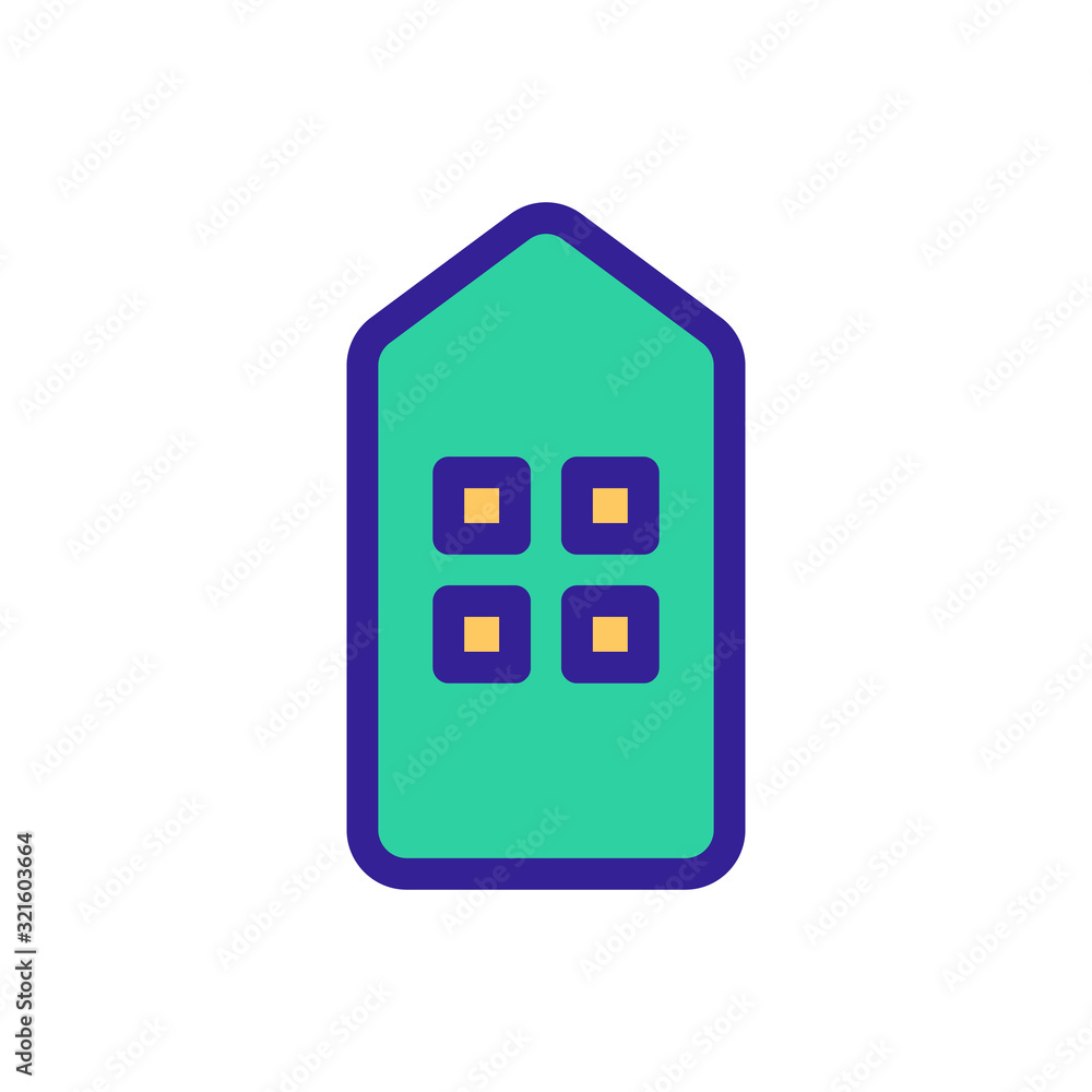 Poster the bar code is an icon vector. thin line sign. isolated contour symbol illustration