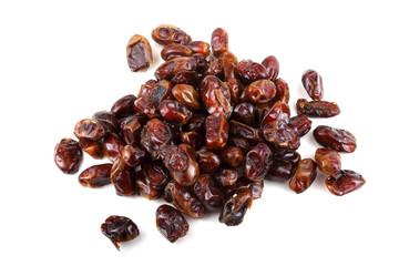 Date fruits isolated on white