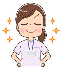 看護師 白衣 女 イラスト ナース マンガ 医療 かわいい Achievement Wall Mural Achieveme よぴんこ Yopinco