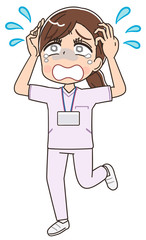 看護師 白衣 女 イラスト ナース マンガ 医療 かわいい