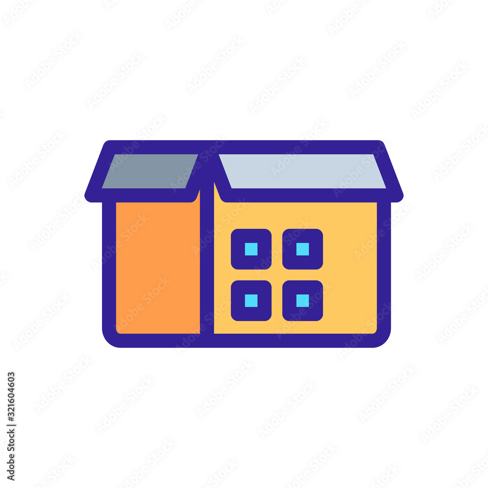 Poster the bar code is an icon vector. thin line sign. isolated contour symbol illustration