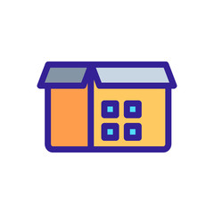 The bar code is an icon vector. Thin line sign. Isolated contour symbol illustration