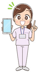 看護師 白衣 女 イラスト ナース マンガ 医療 かわいい