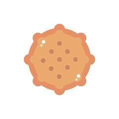 round cracker sweet confectionery snack food candy