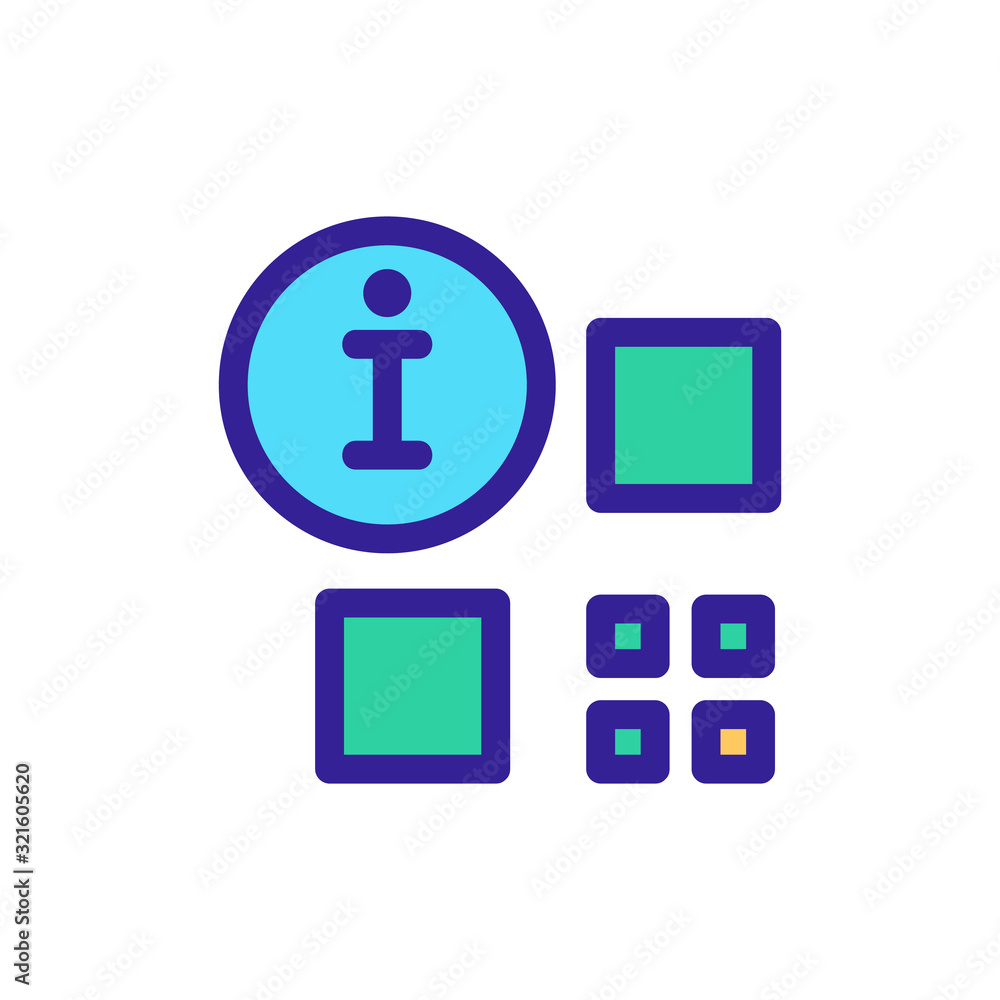 Poster the bar code is an icon vector. thin line sign. isolated contour symbol illustration