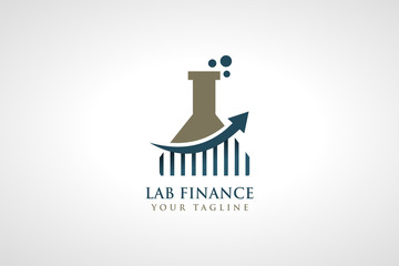 Lab Finance. Luxury Logo Template