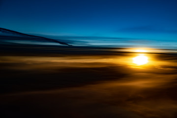 Fototapeta na wymiar Aerial sunrise