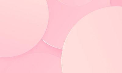 Circles pink tone texture background. Simple modern design use for valentine and mother day concept.