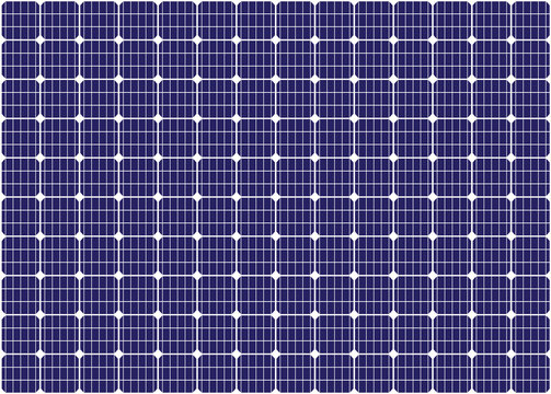 Vector Seamless Pattern Background. Blue Solar Cell Pattern.