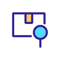 Mail check icon vector. Thin line sign. Isolated contour symbol illustration