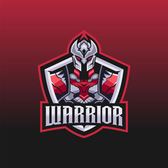 Warrior panda esport logo design for gaming club