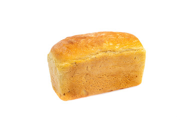 fresh bread on a white background