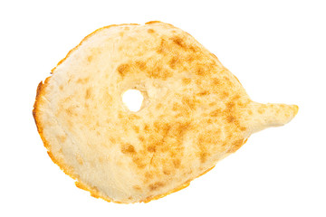 fresh bread on a white background